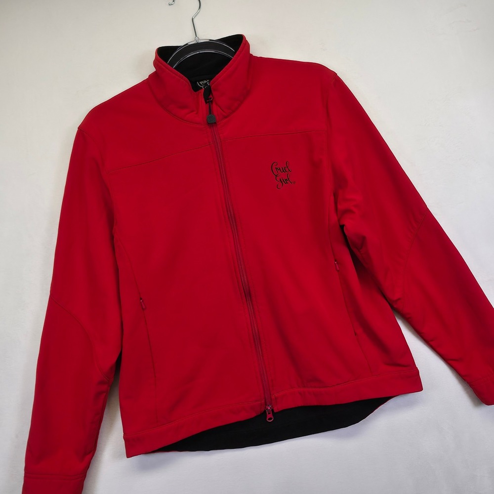Cruel Girl Jacket Womens M Red Softshell Fleece Lined Warm‎ Winter Western